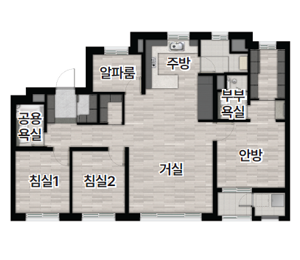 84㎡ A타입 평면도