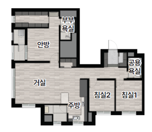 84㎡ B타입 평면도